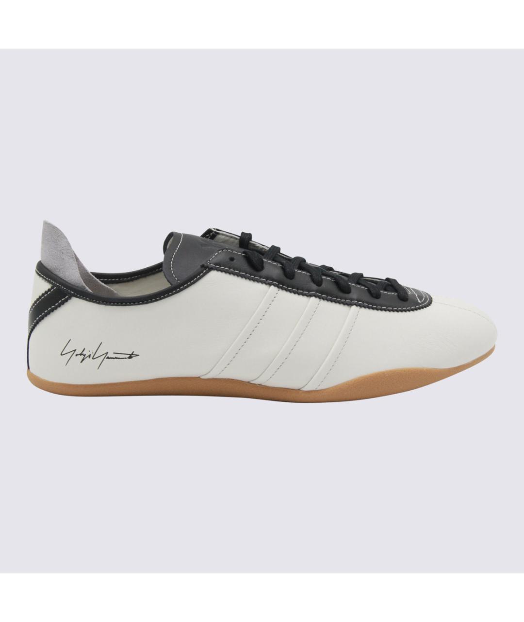 Y-3 Белые кожаные низкие кроссовки / кеды, фото 5