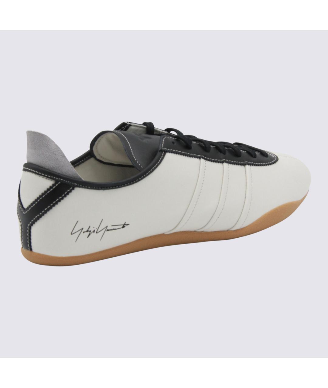 Y-3 Белые кожаные низкие кроссовки / кеды, фото 3