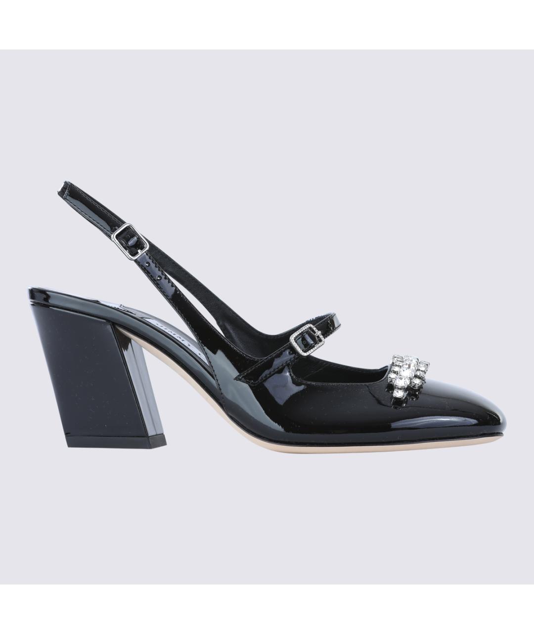 JIMMY CHOO Черные туфли из лакированной кожи, фото 5