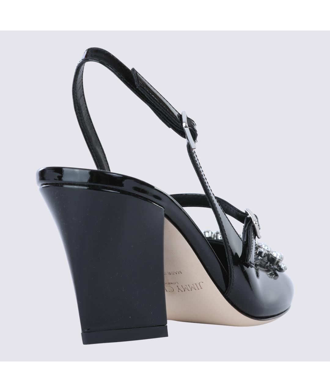 JIMMY CHOO Черные туфли из лакированной кожи, фото 3