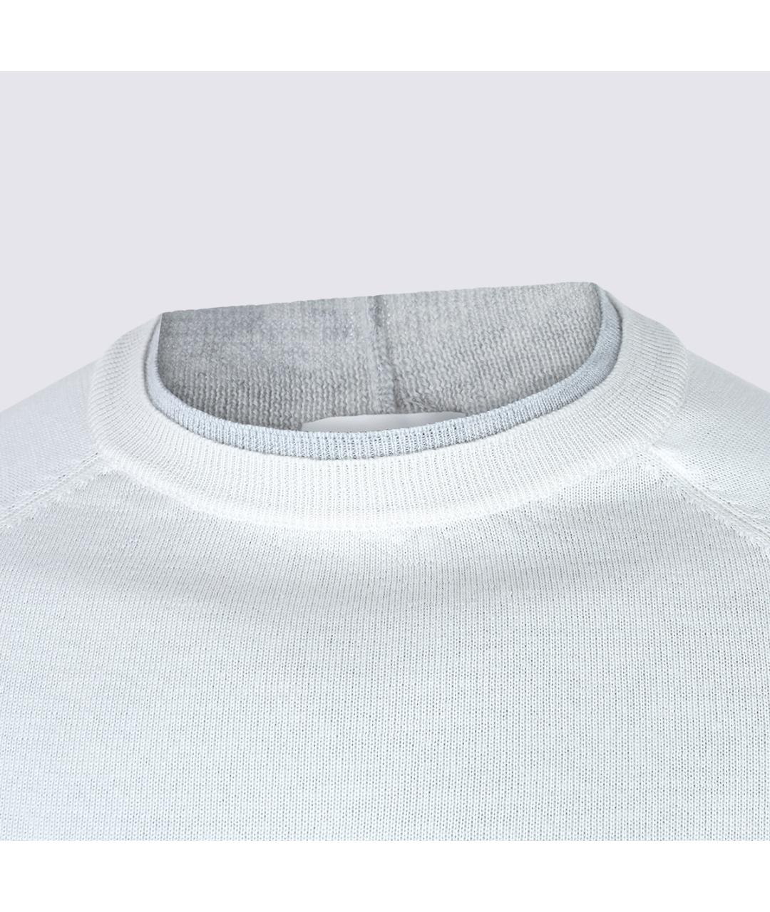 ELEVENTY Белый шерстяной джемпер / свитер, фото 3