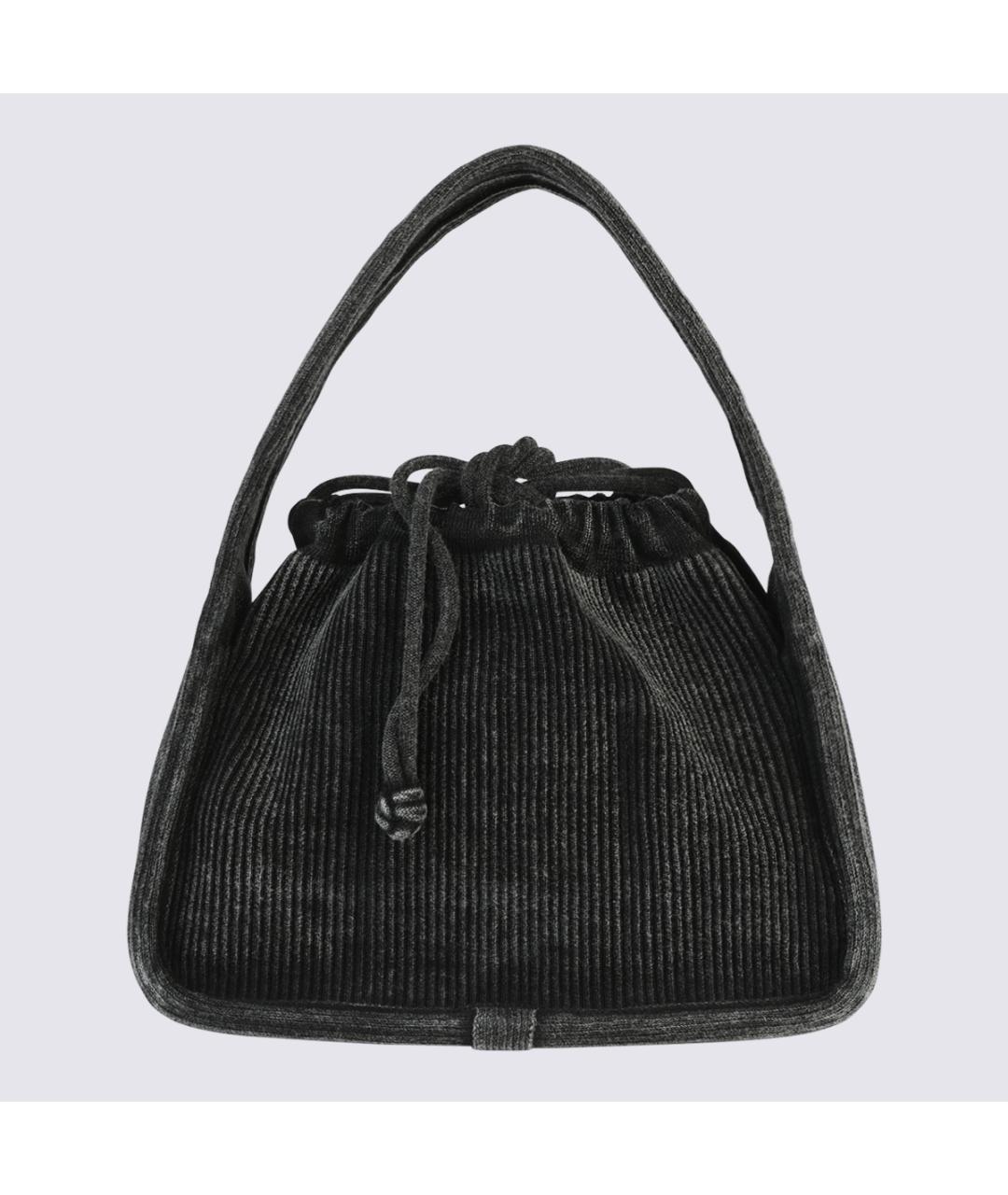 ALEXANDER WANG Черная хлопковая сумка тоут, фото 2