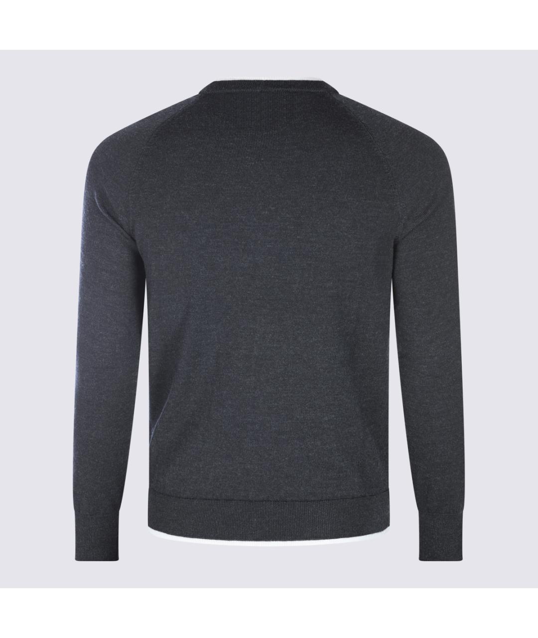 ELEVENTY Серый шерстяной джемпер / свитер, фото 2