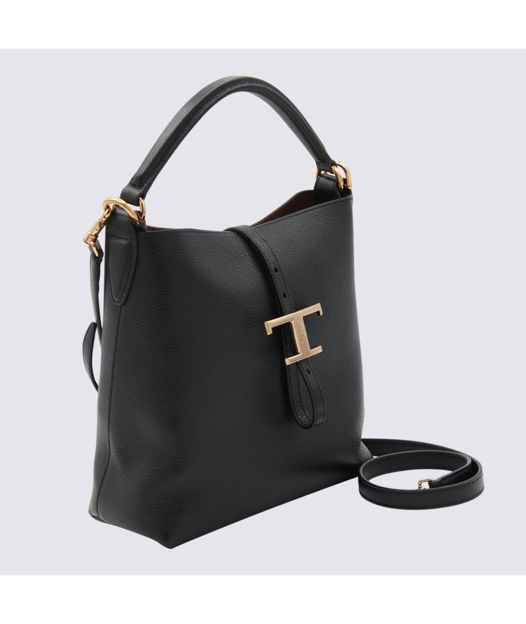 TOD'S Черная кожаная сумка через плечо, фото 2