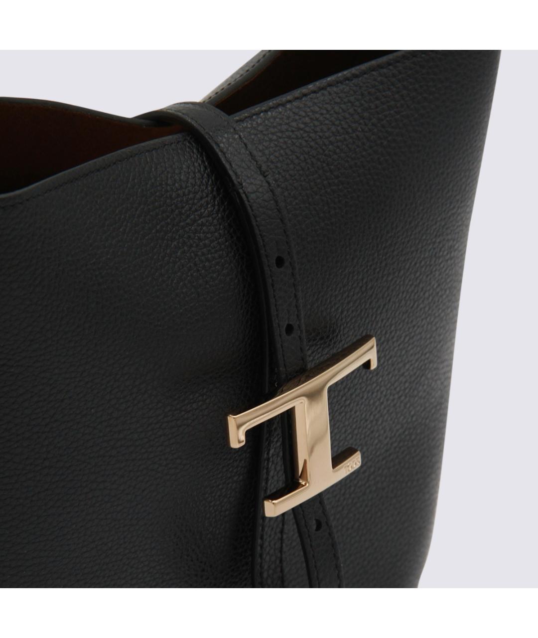TOD'S Черная кожаная сумка через плечо, фото 4