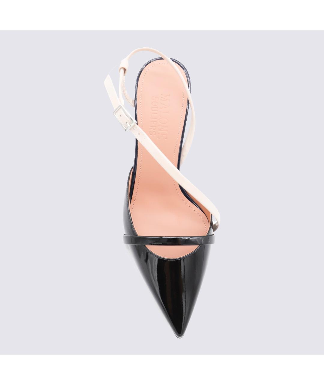 MALONE SOULIERS Черные туфли из лакированной кожи, фото 4