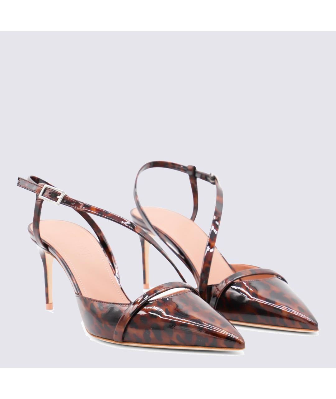 MALONE SOULIERS Коричневые туфли из лакированной кожи, фото 3