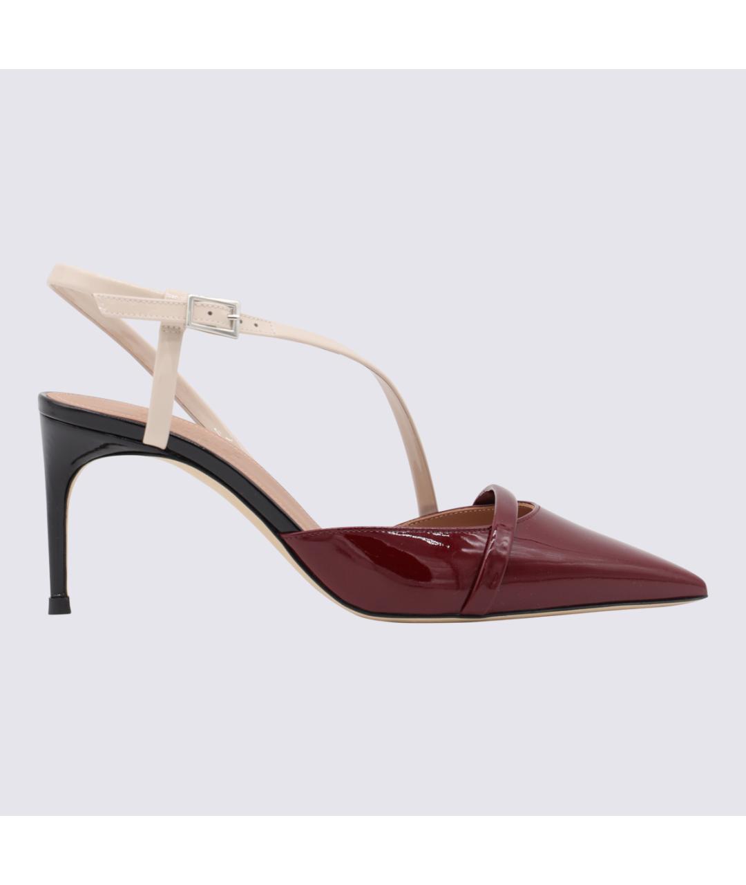 MALONE SOULIERS Бордовые туфли из лакированной кожи, фото 5