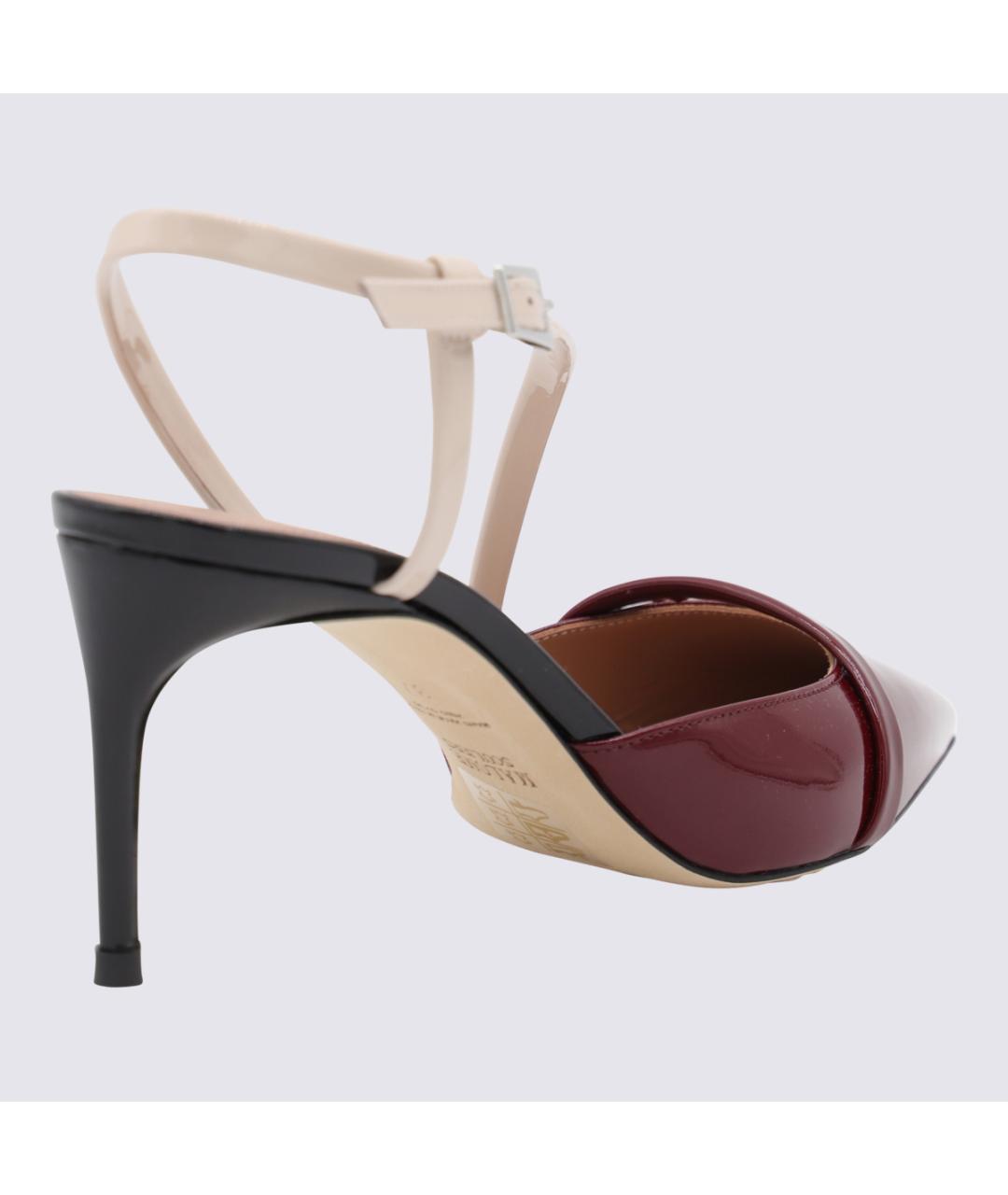 MALONE SOULIERS Бордовые туфли из лакированной кожи, фото 2