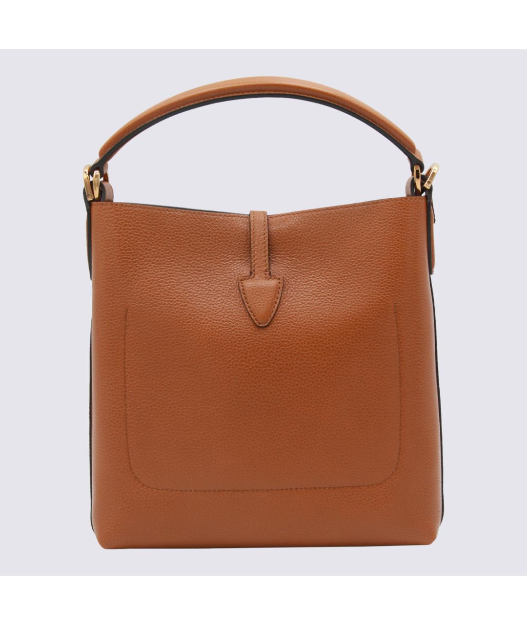 TOD'S Коричневая кожаная сумка тоут, фото 3