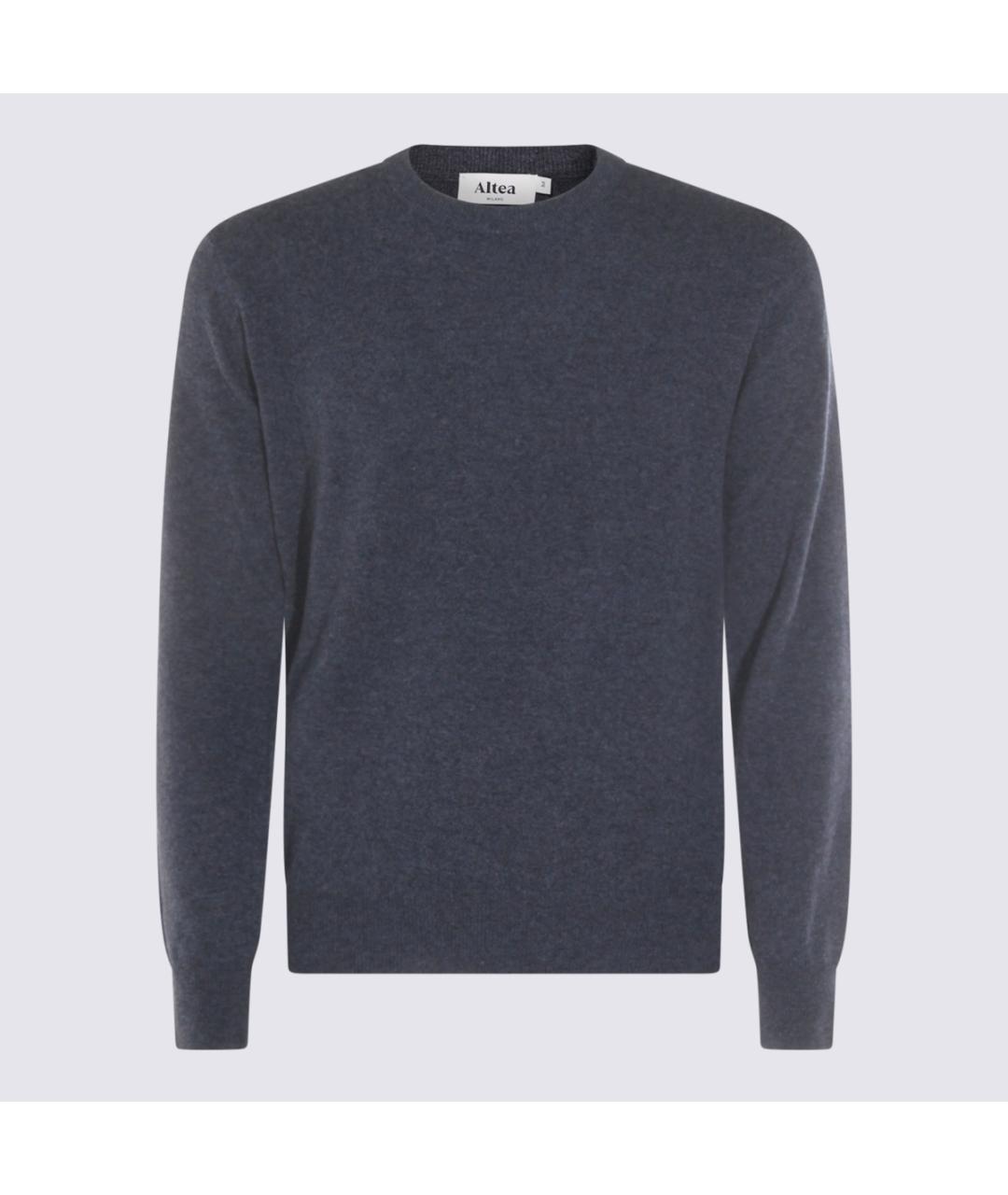 ALTEA Темно-синий шерстяной джемпер / свитер, фото 5