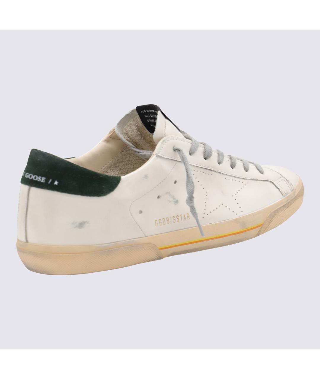 GOLDEN GOOSE DELUXE BRAND Белые кожаные низкие кроссовки / кеды, фото 2