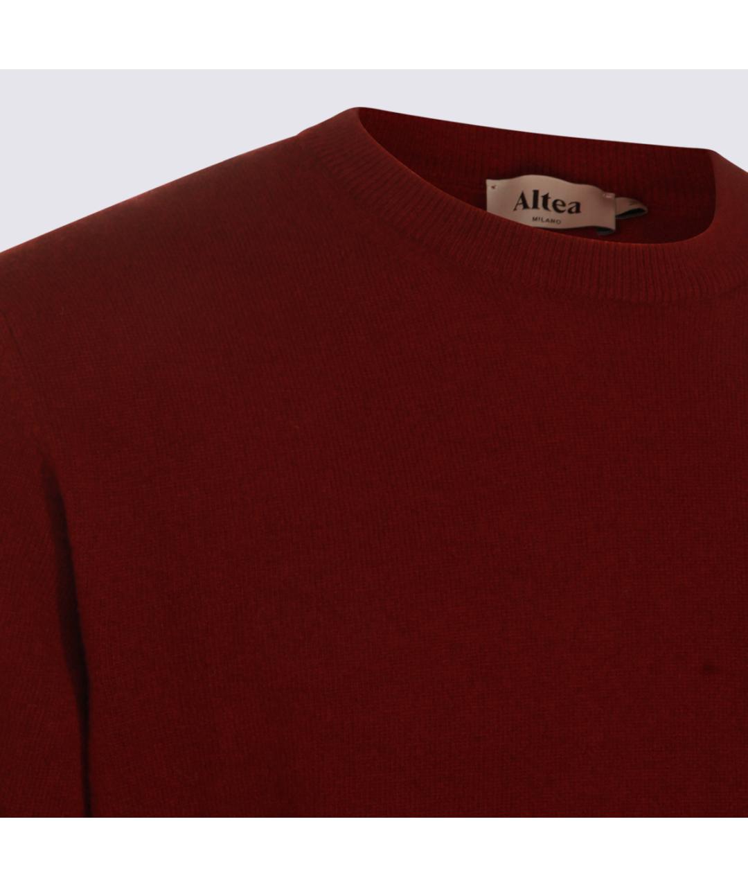 ALTEA Красный шерстяной джемпер / свитер, фото 4