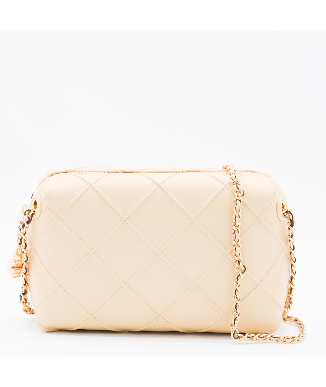 TORY BURCH Бежевая кожаная сумка через плечо, фото 5