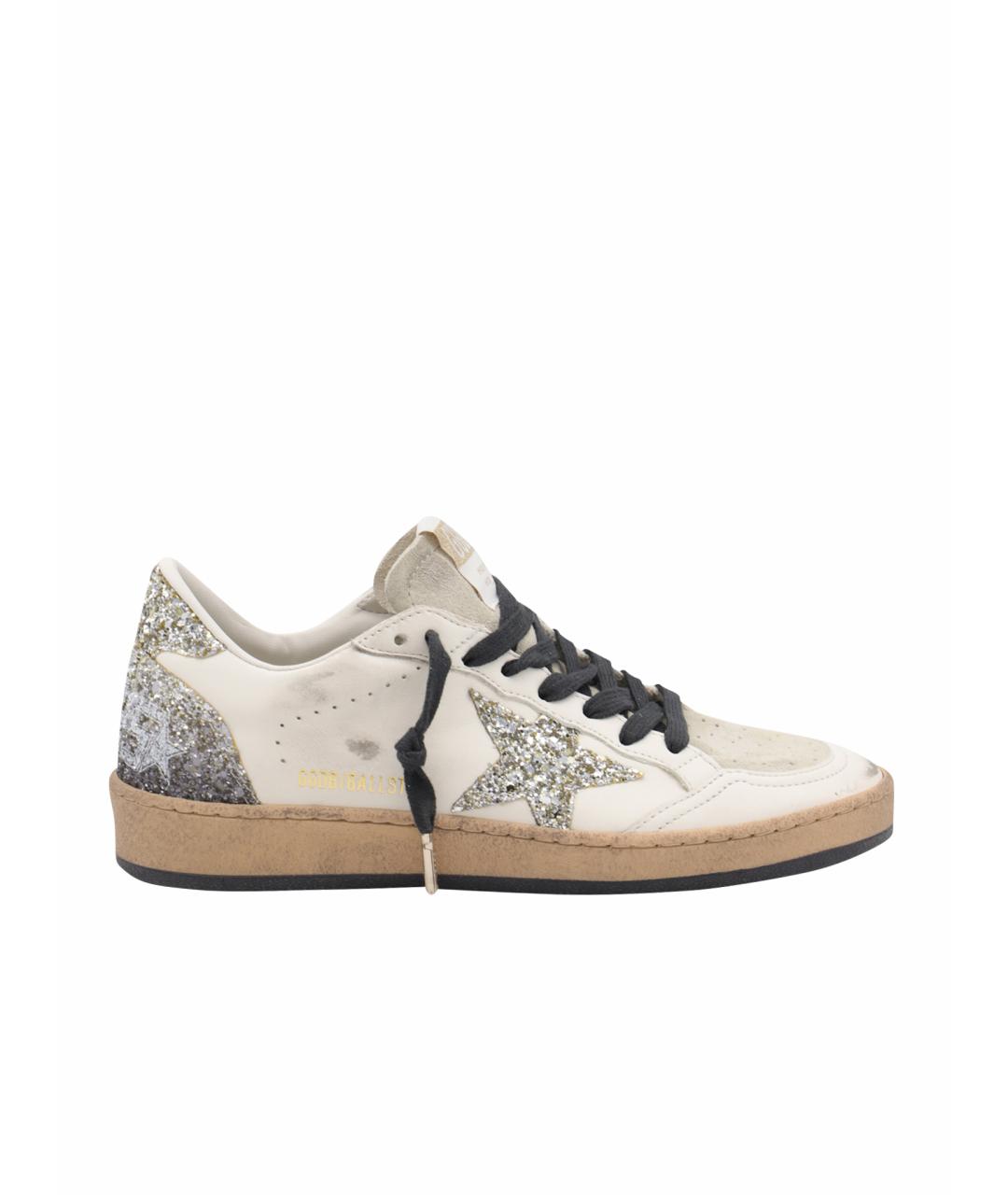 GOLDEN GOOSE DELUXE BRAND Белые кожаные кеды, фото 1