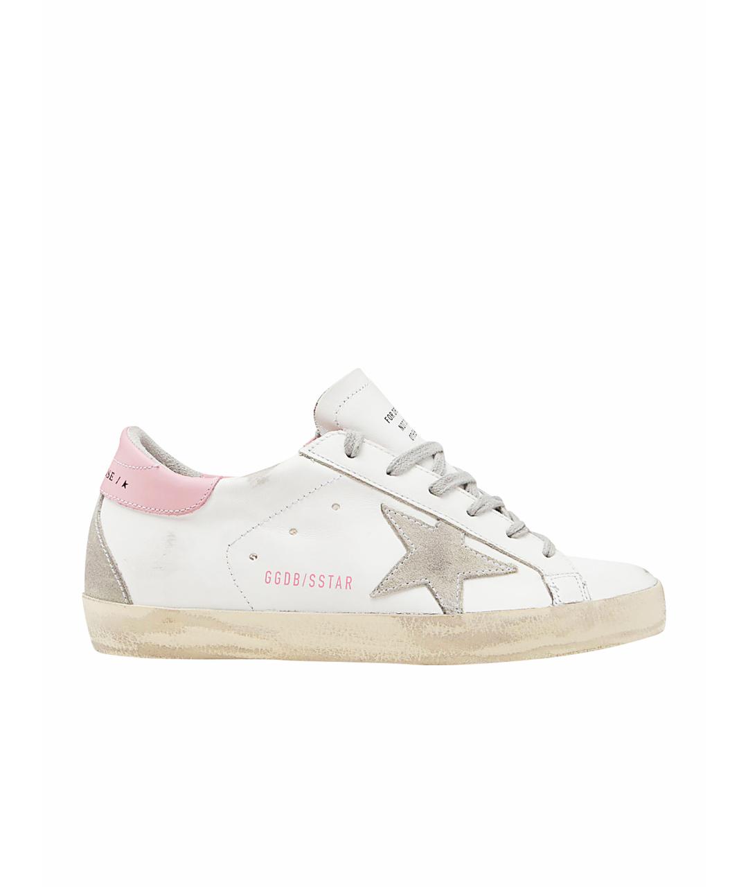 GOLDEN GOOSE DELUXE BRAND Белые кожаные кеды, фото 1