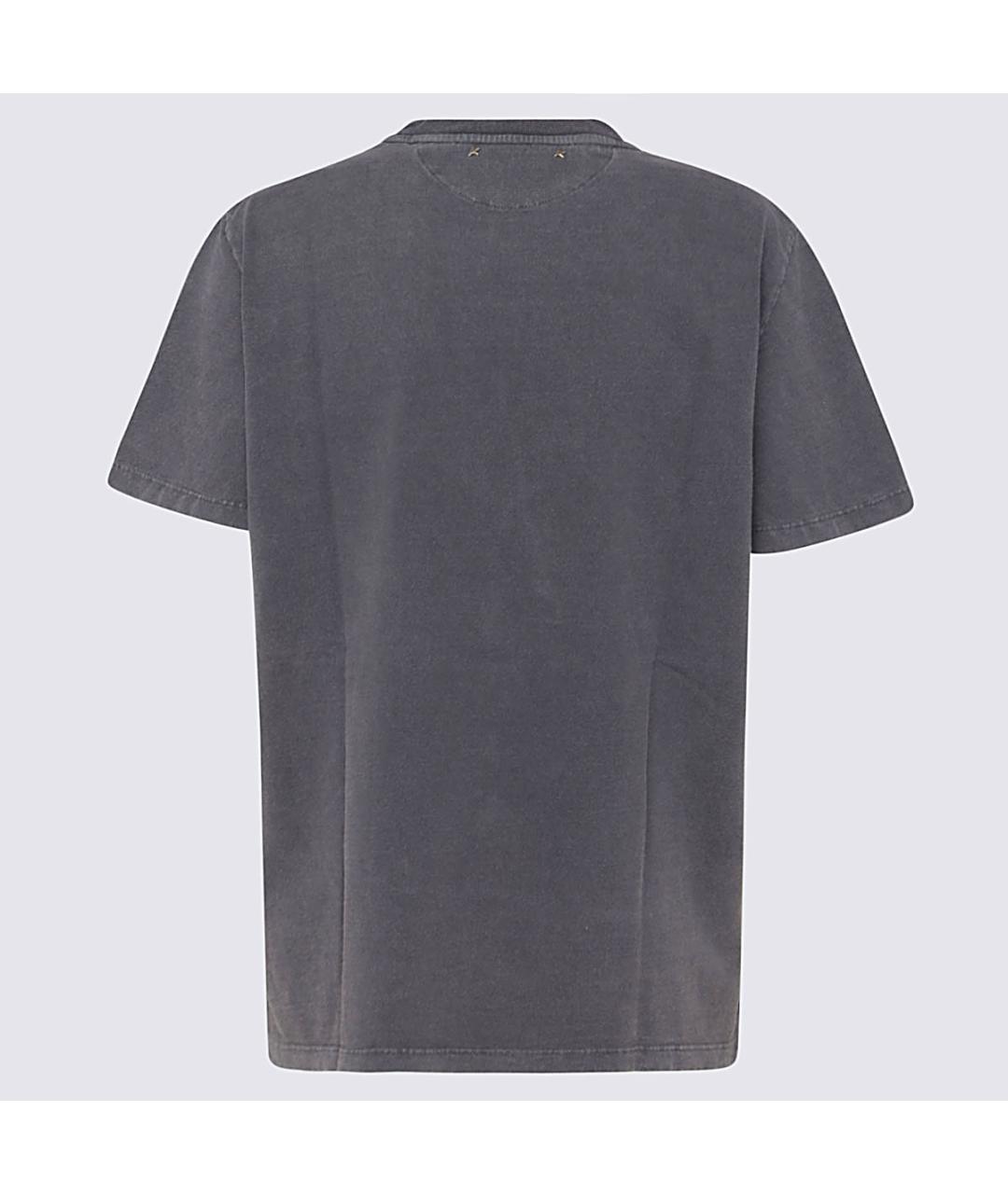 GOLDEN GOOSE DELUXE BRAND Серая хлопковая футболка, фото 2