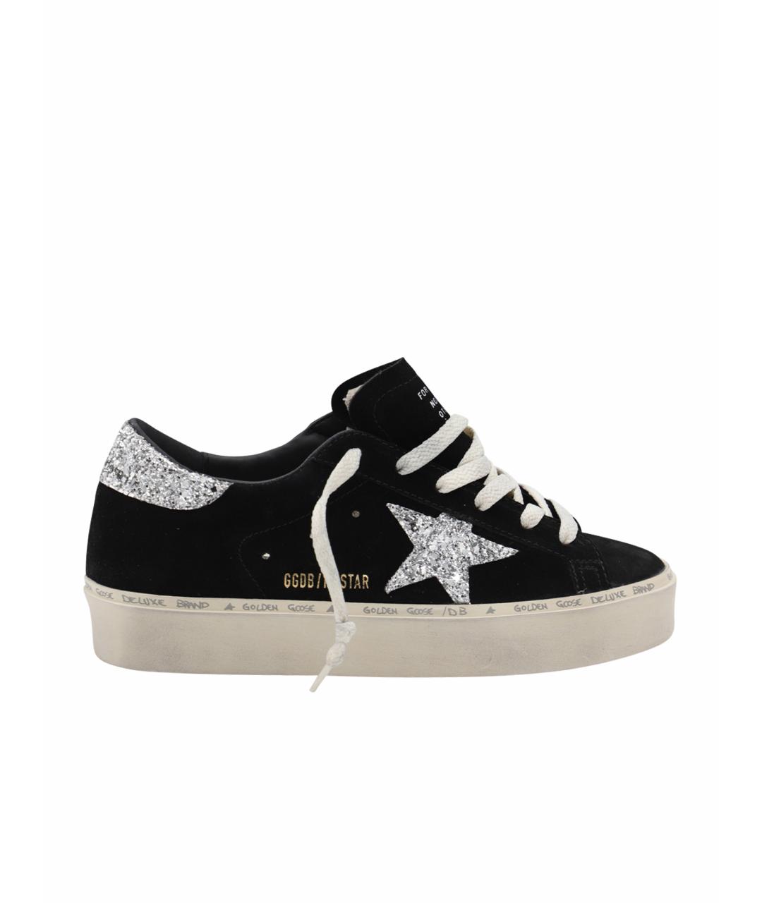 GOLDEN GOOSE DELUXE BRAND Черные кожаные кеды, фото 1