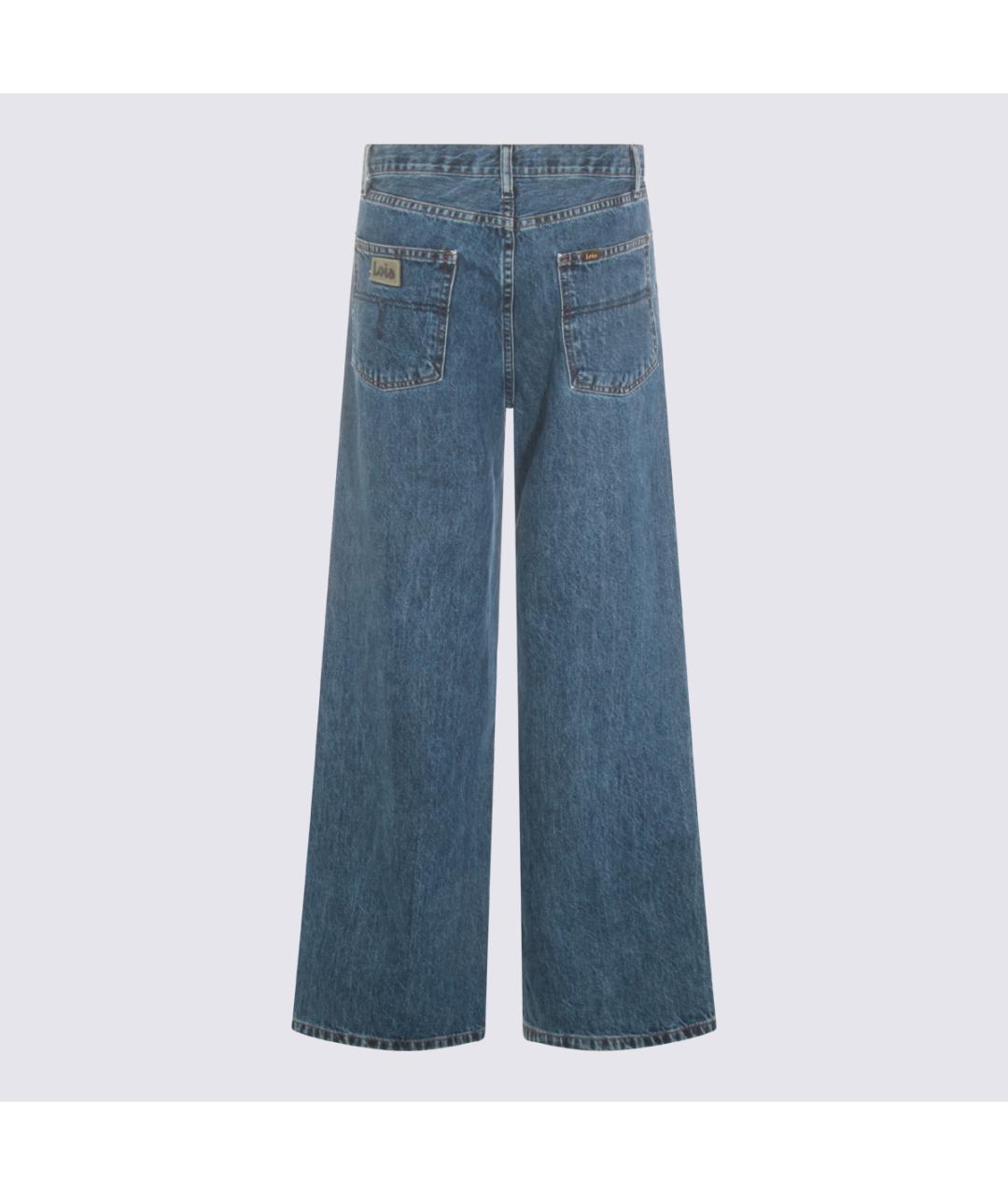 LOIS JEANS Синие хлопковые прямые джинсы, фото 2