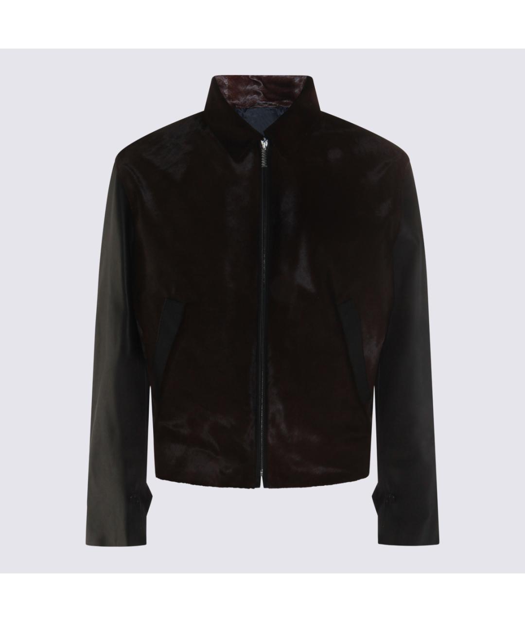 MARNI Коричневая меховая куртка, фото 5