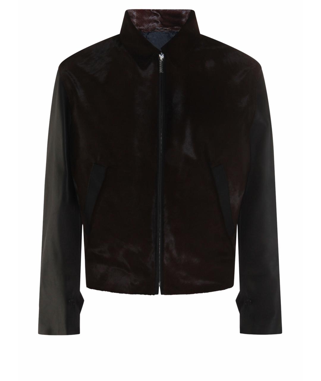 MARNI Коричневая меховая куртка, фото 1