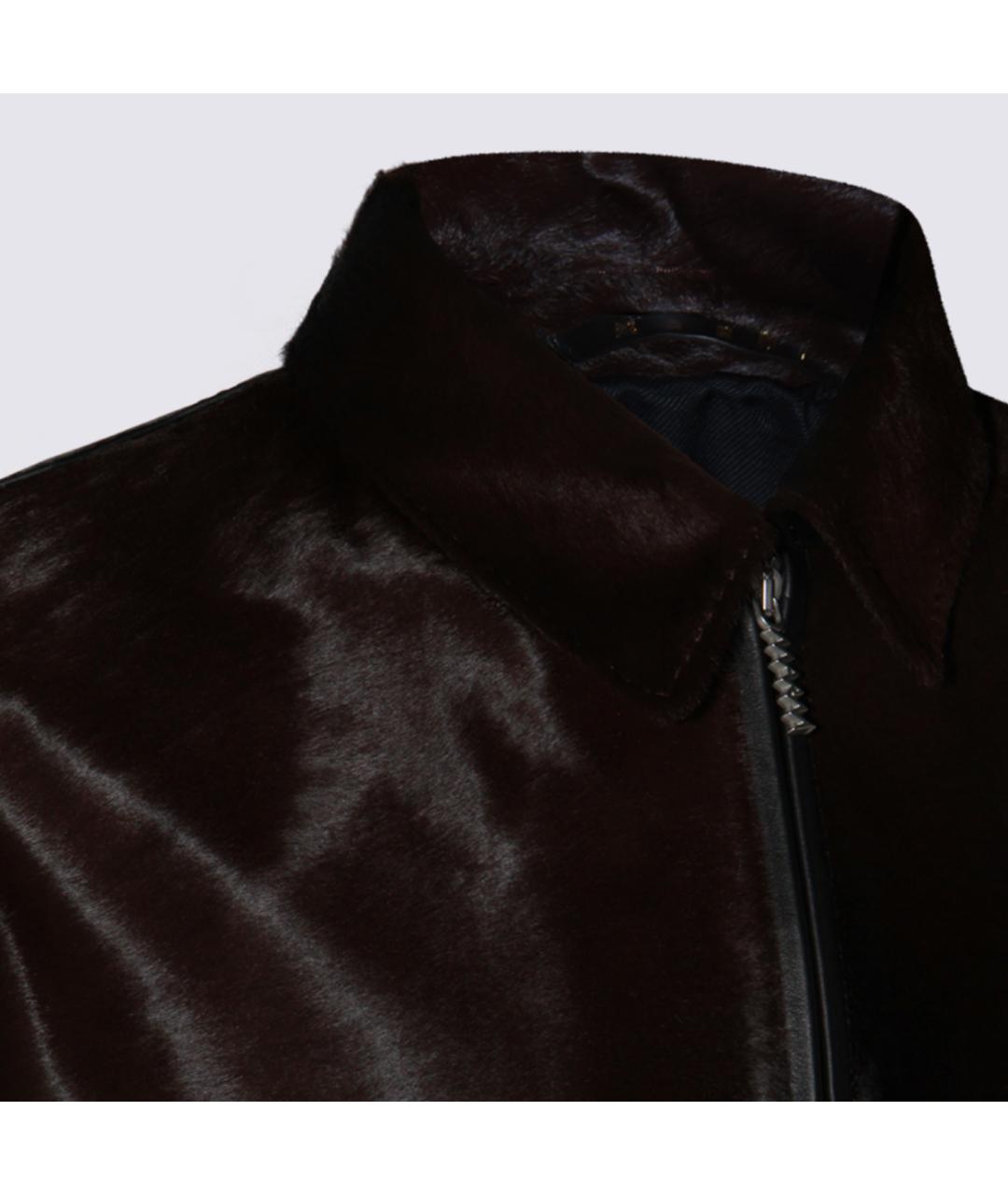 MARNI Коричневая меховая куртка, фото 3