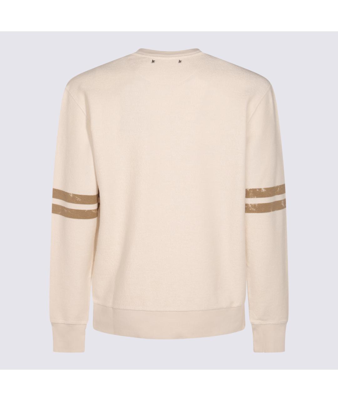 GOLDEN GOOSE DELUXE BRAND Бежевый хлопковый джемпер / свитер, фото 2
