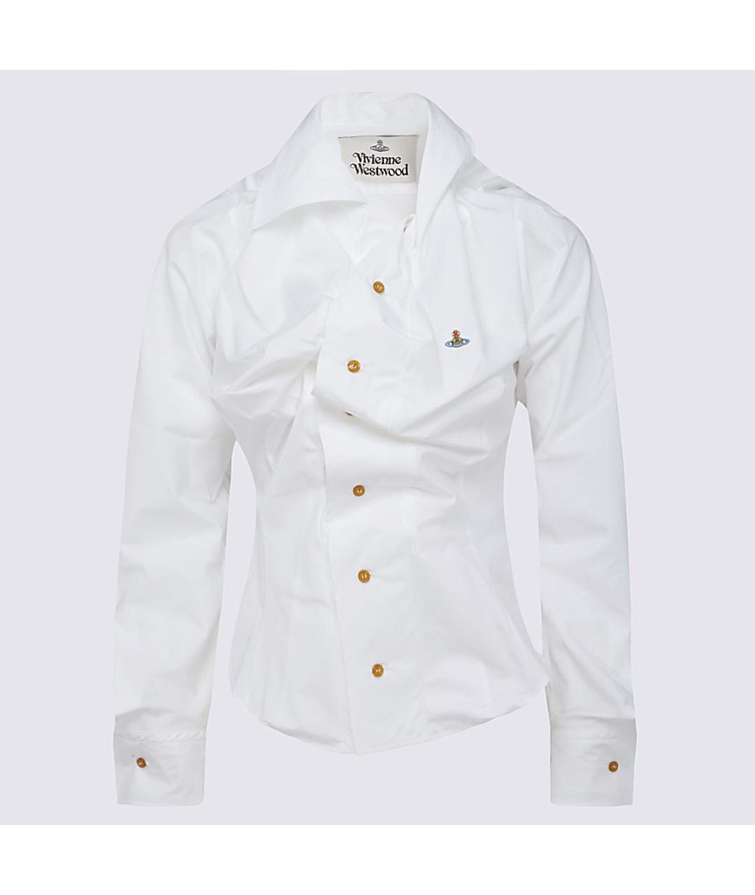 VIVIENNE WESTWOOD Белая хлопковая рубашка, фото 3
