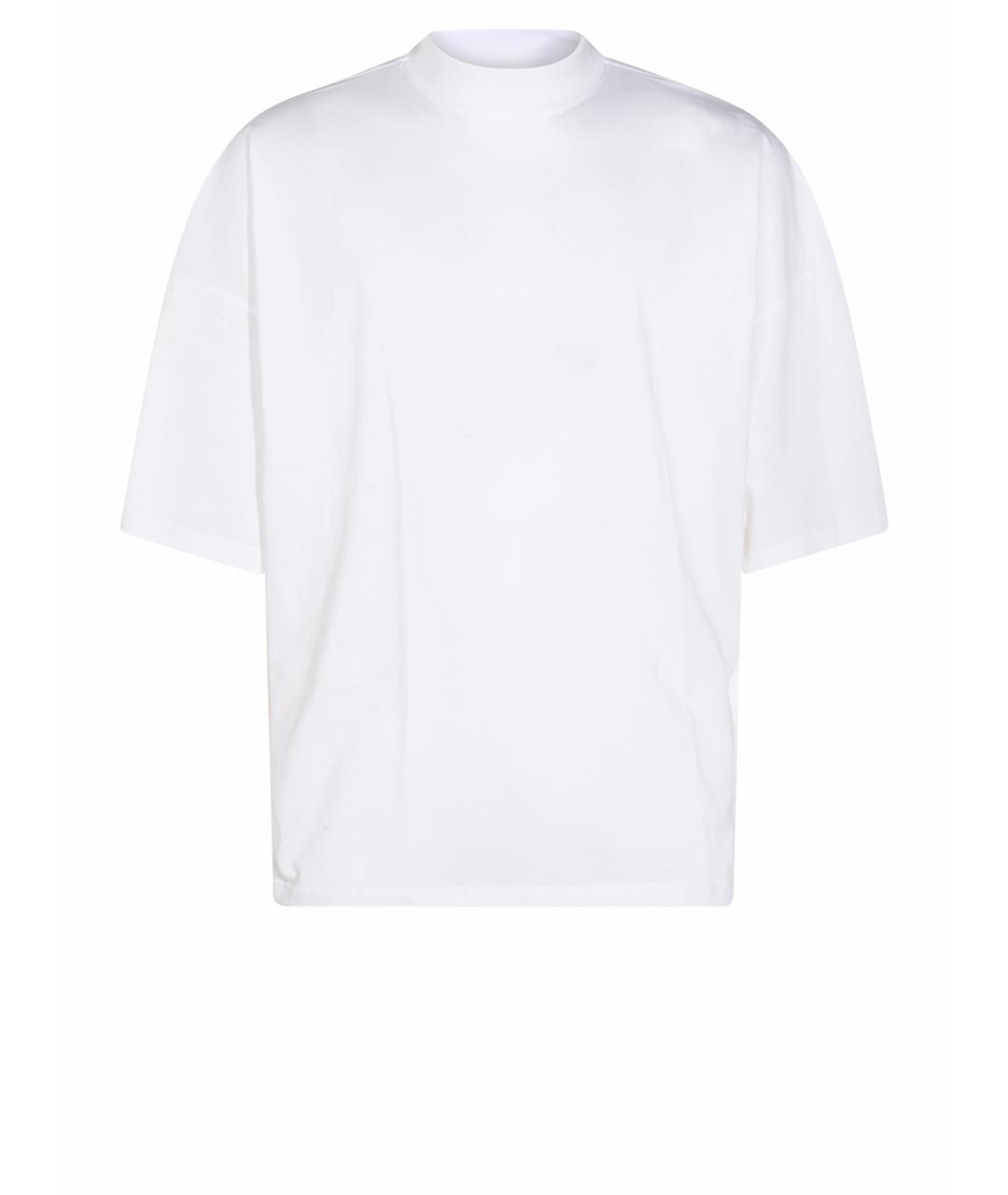 JIL SANDER Белая хлопковая футболка, фото 1