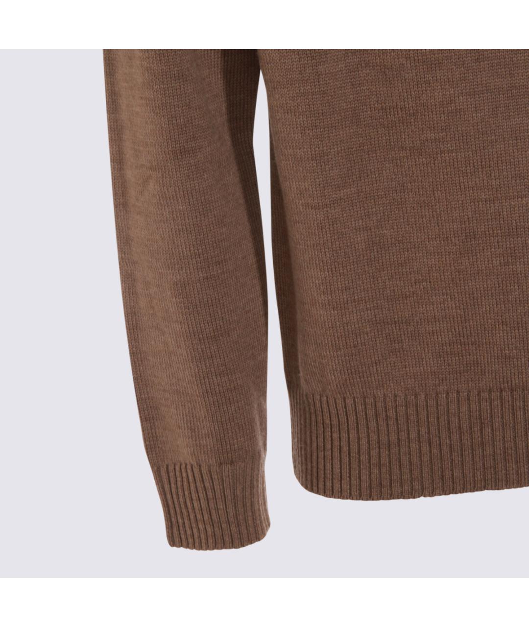 ALTEA Коричневый шерстяной джемпер / свитер, фото 4