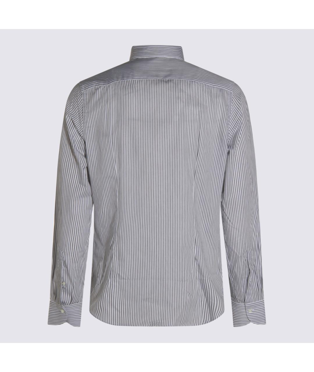 CANALI Синяя хлопковая кэжуал рубашка, фото 2