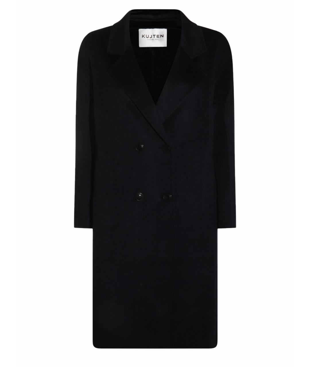 KUJITEN Темно-синее кашемировое пальто, фото 1