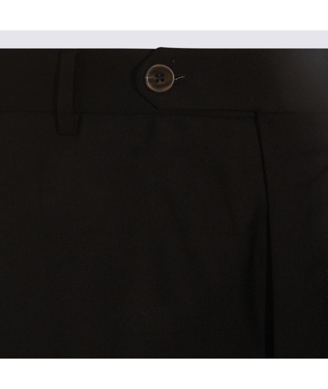 GTA IL PANTALONE Черные шерстяные повседневные брюки, фото 3