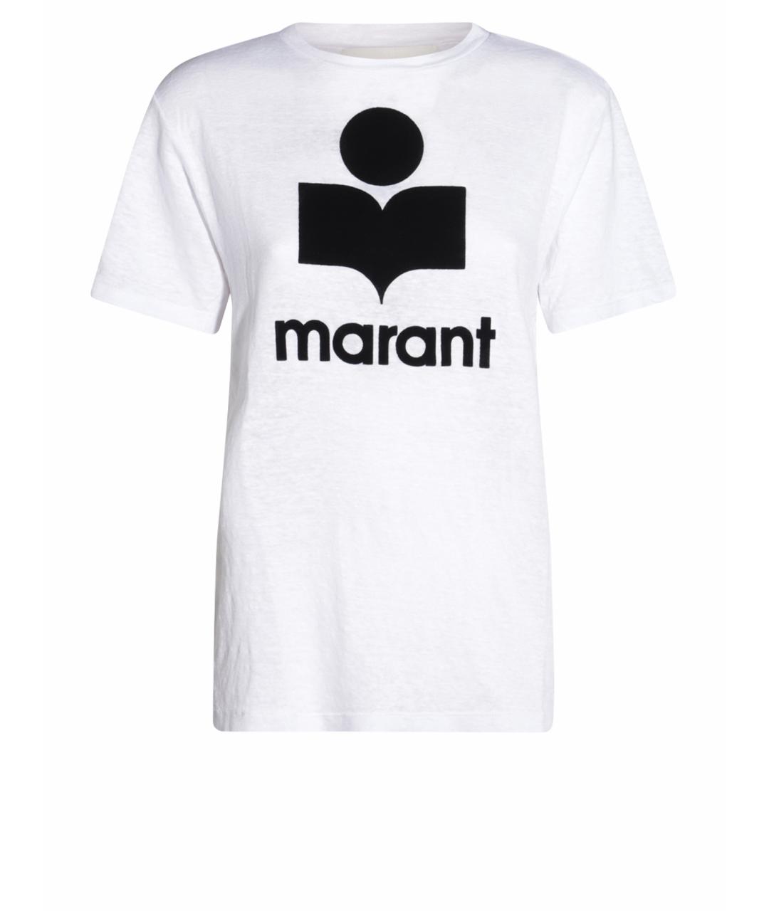 ISABEL MARANT ETOILE Белая льняная футболка, фото 1