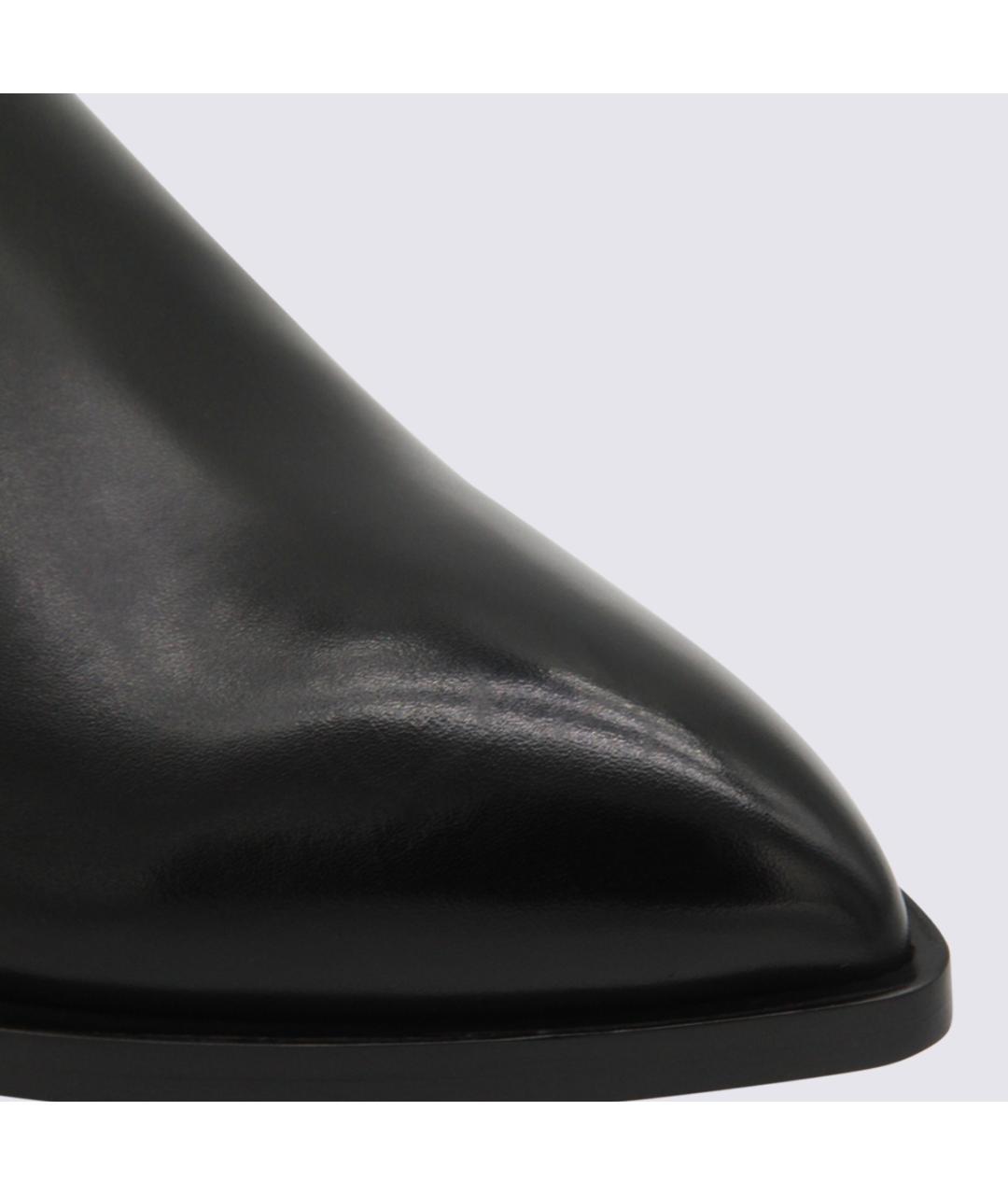 TOM FORD Черные кожаные высокие ботинки, фото 4