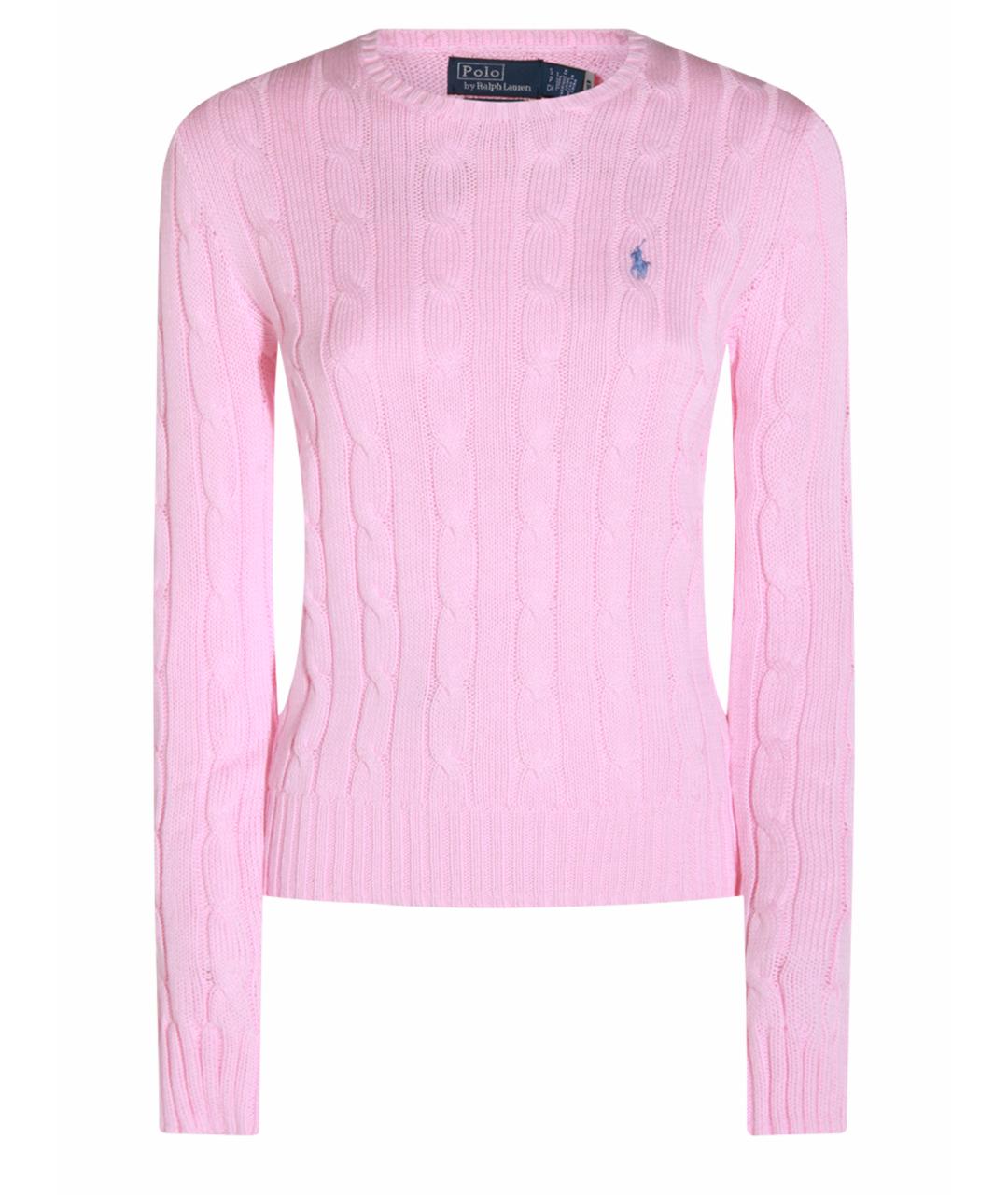 POLO RALPH LAUREN Розовый хлопковый джемпер / свитер, фото 1