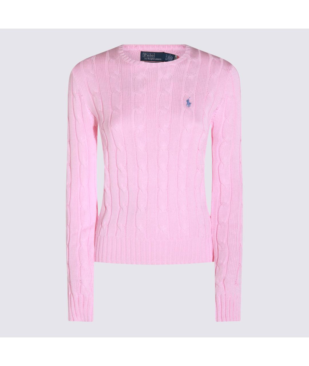 POLO RALPH LAUREN Розовый хлопковый джемпер / свитер, фото 5