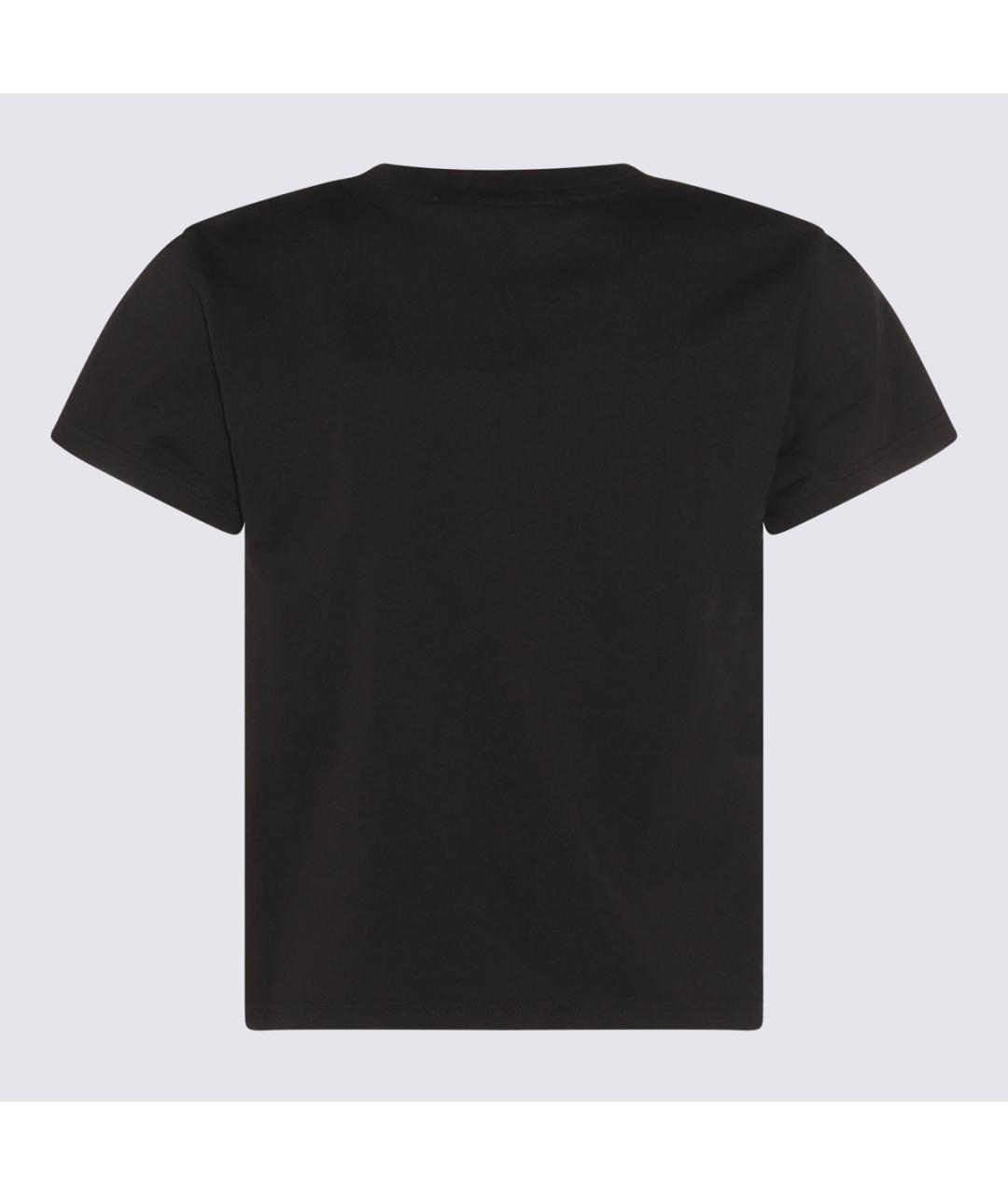 ALEXANDER WANG Черная хлопковая футболка, фото 2