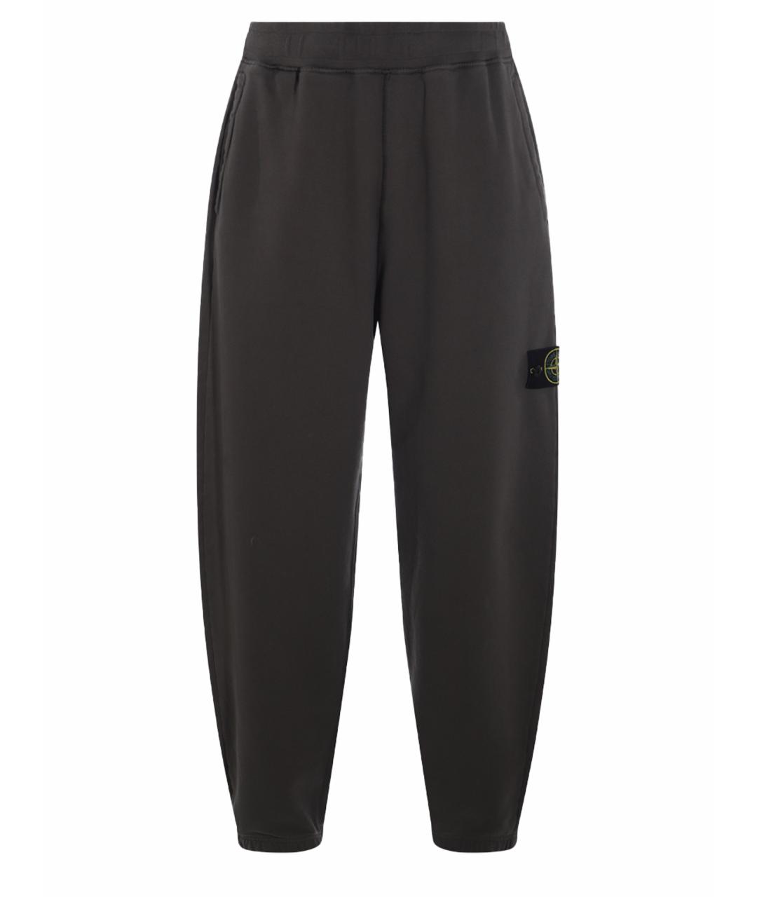 STONE ISLAND Хаки хлопковые повседневные брюки, фото 1