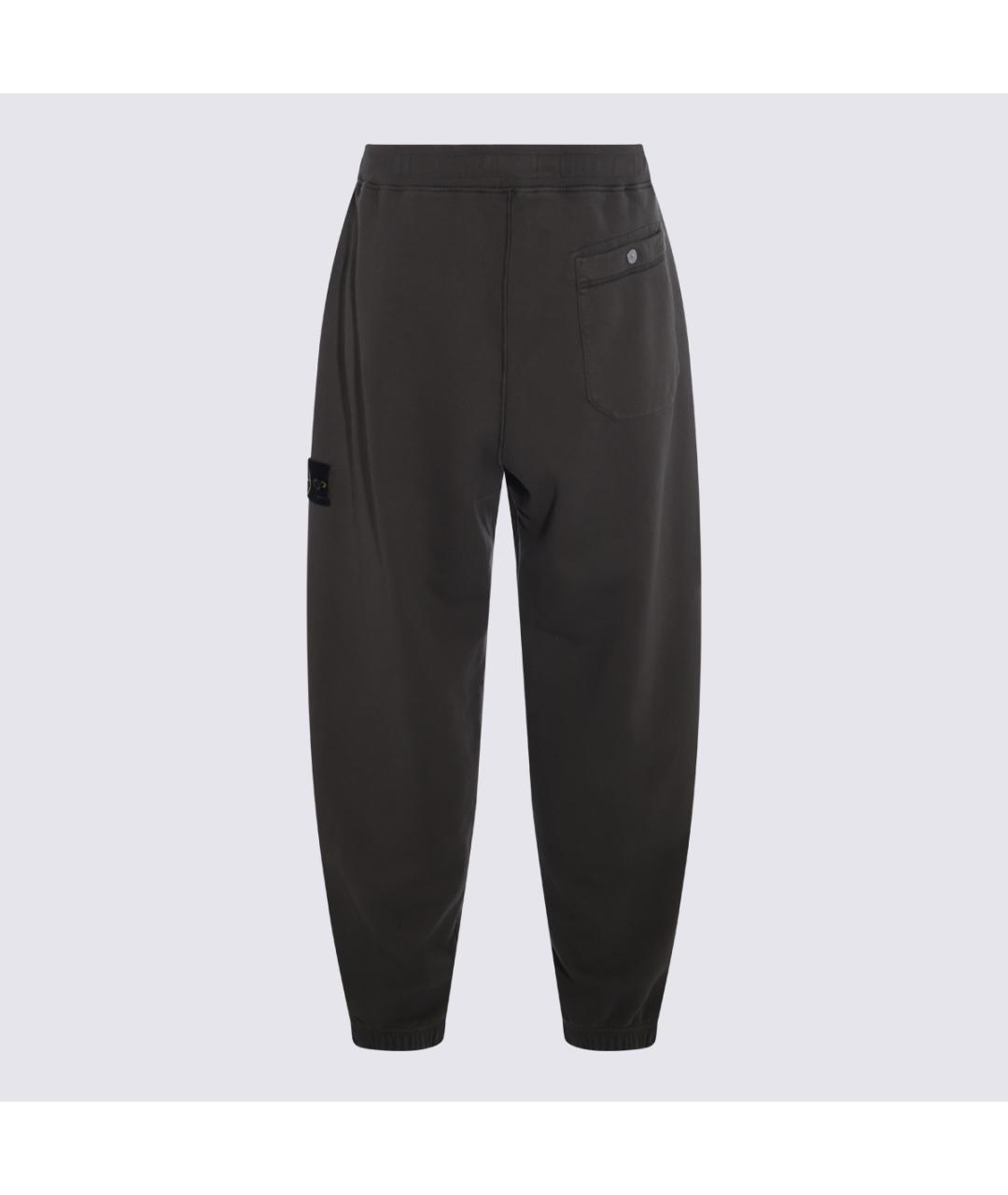 STONE ISLAND Хаки хлопковые повседневные брюки, фото 2
