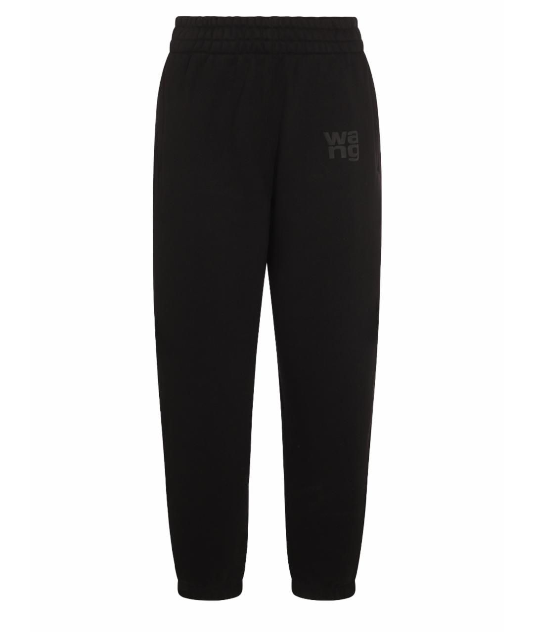 ALEXANDER WANG Черные хлопковые прямые брюки, фото 1