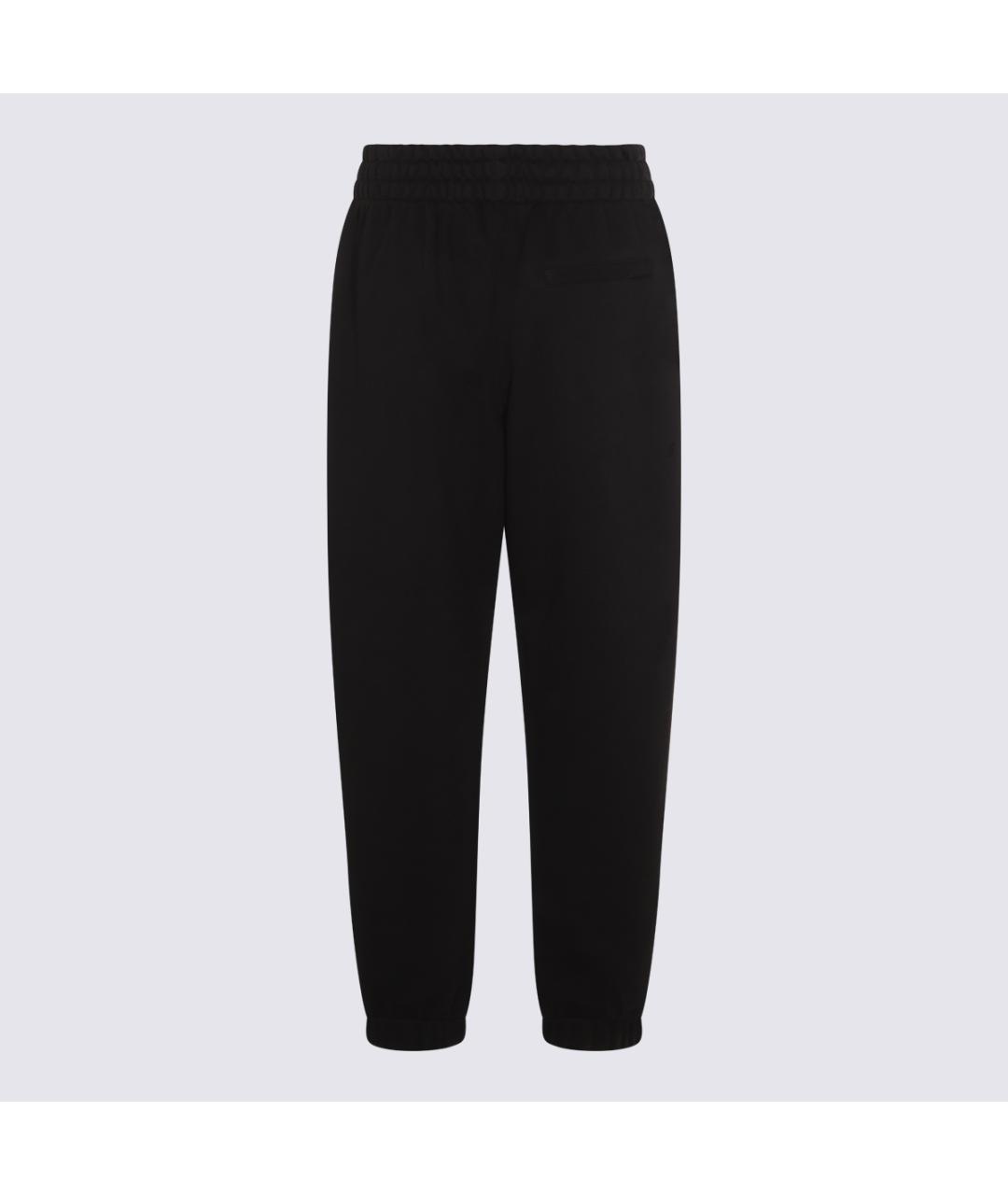 ALEXANDER WANG Черные хлопковые прямые брюки, фото 2