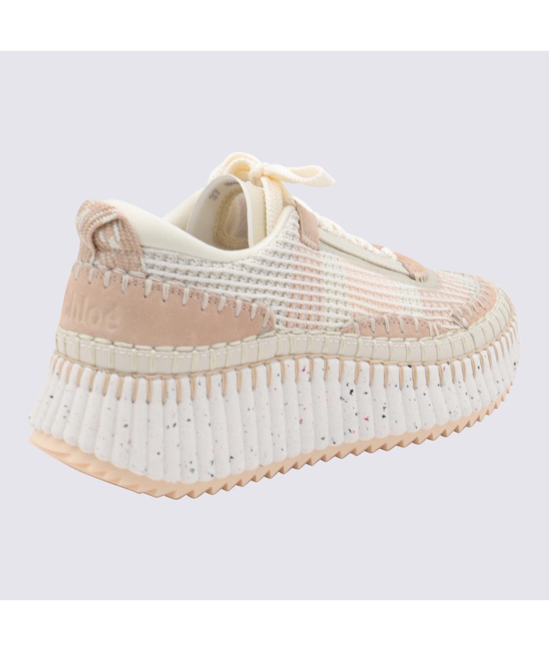 CHLOE Розовые текстильные кроссовки, фото 3