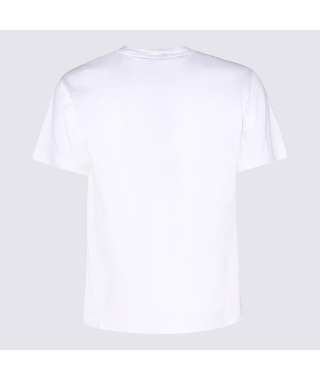 STONE ISLAND Белая хлопковая футболка, фото 2