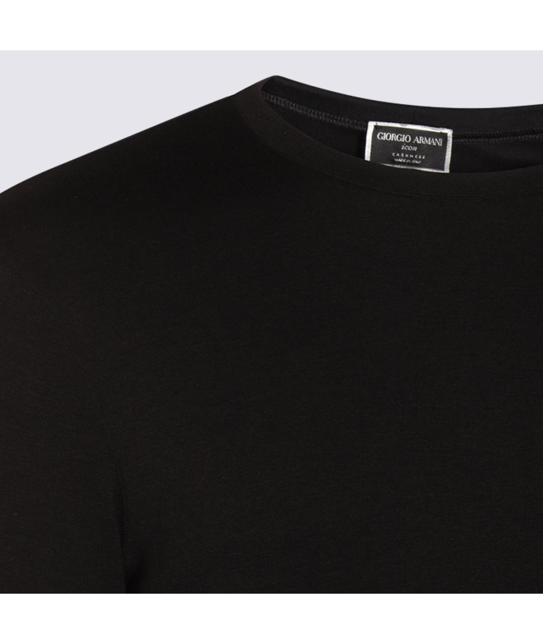 GIORGIO ARMANI Черный шерстяной джемпер / свитер, фото 4