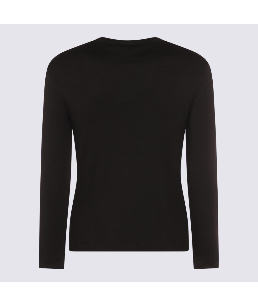 GIORGIO ARMANI Черный шерстяной джемпер / свитер, фото 2