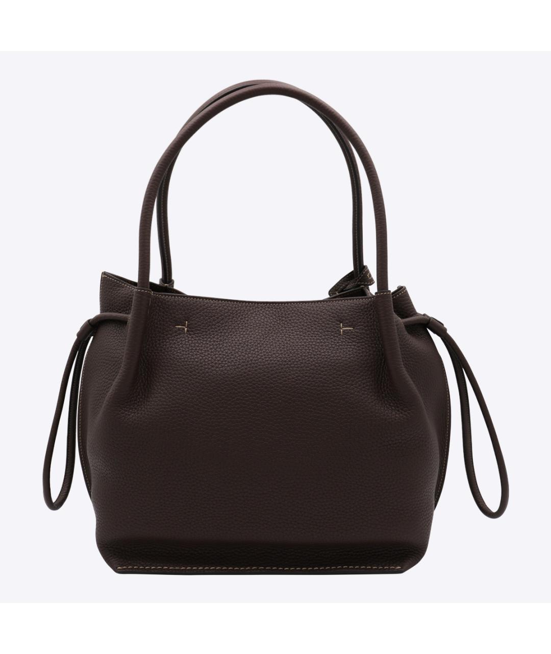 TOD'S Коричневая кожаная сумка тоут, фото 3