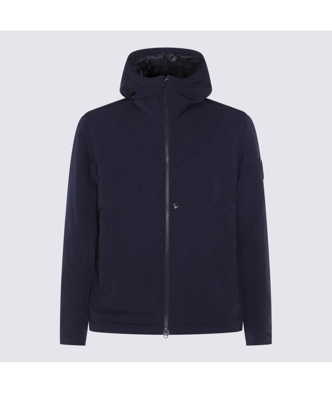 STONE ISLAND Темно-синяя полиамидовая куртка, фото 4