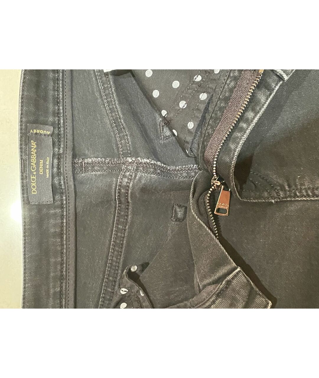 DOLCE&GABBANA Черные хлопко-эластановые джинсы слим, фото 3