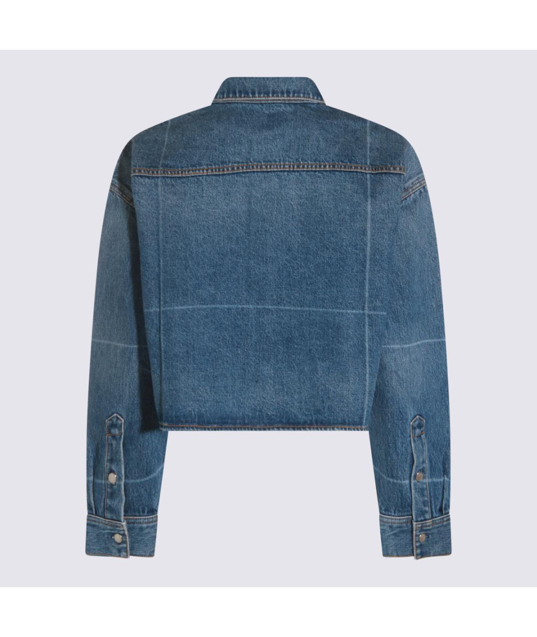 ALEXANDER WANG Голубая хлопковая куртка, фото 2